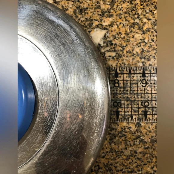 VTG REPLACEMENT LID STAINLESS STEEL BLUE STEAM REGULATING HANDLE 90s - Picture 4 of 6